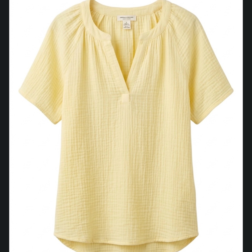 beachlunchlounge Light Yellow Blouse - Picture 2 of 3